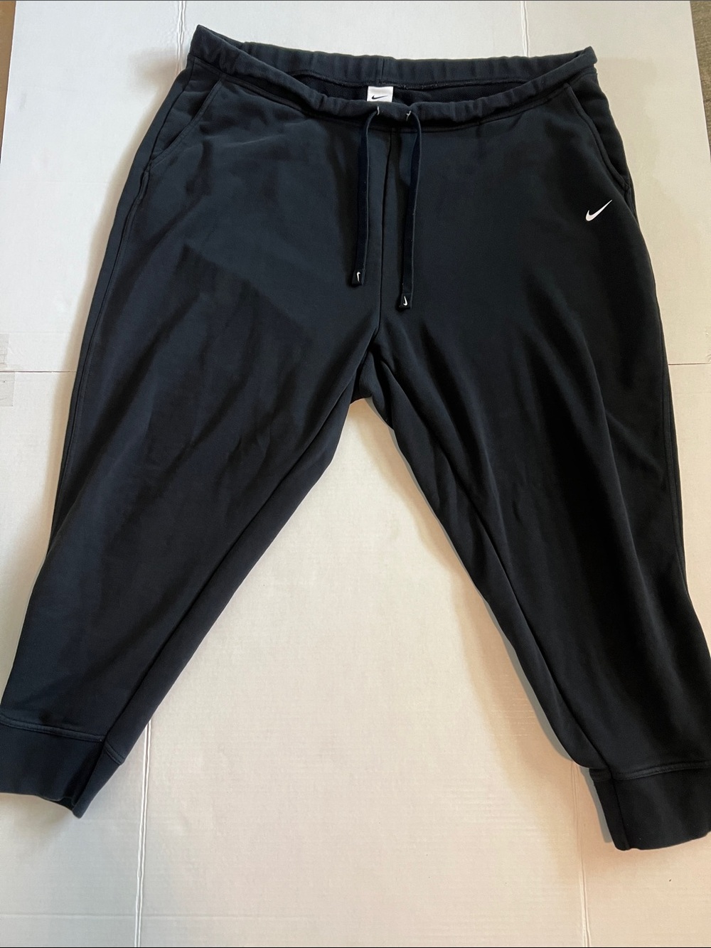 Nike Black ' Drawstring Joggers with Swoosh